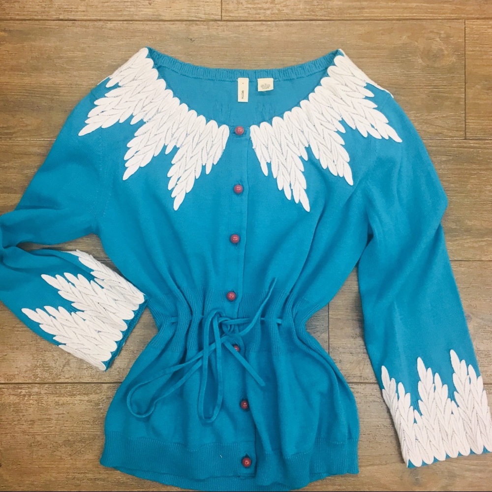 Moth Anthropology cotton cardigan M